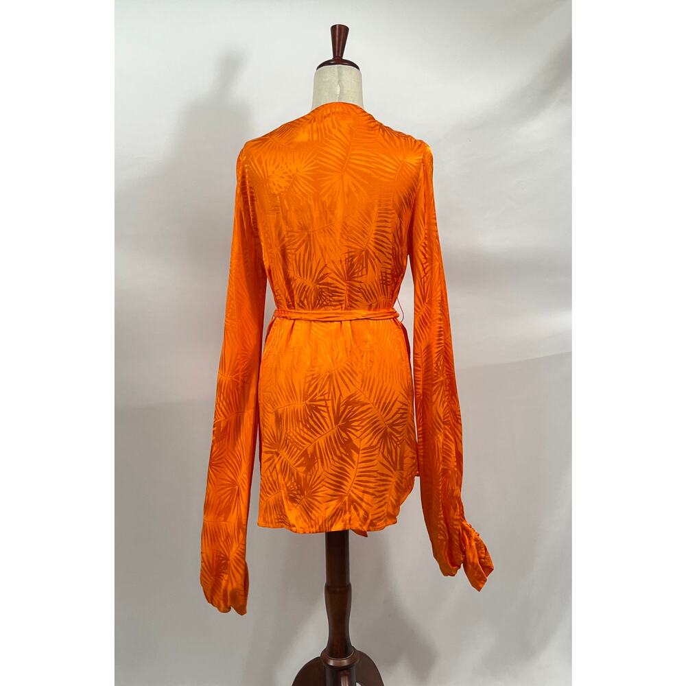 RAT & BOA Sz S Small Orange Harlequin Dress - Picture 4 of 10